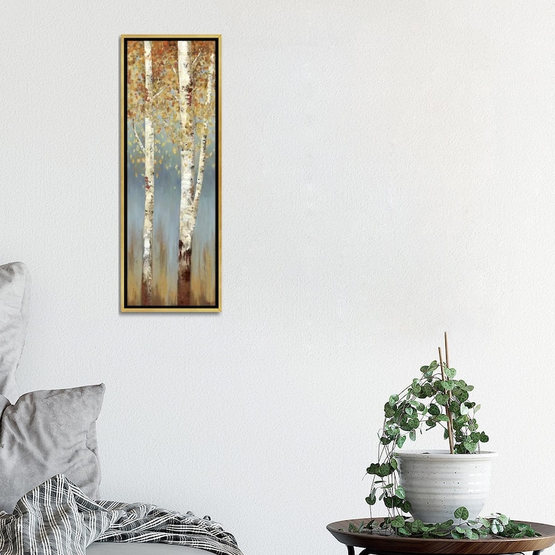 iCanvas "Butterscotch Birch Trees II" by Allison Pearce Framed Canvas Print