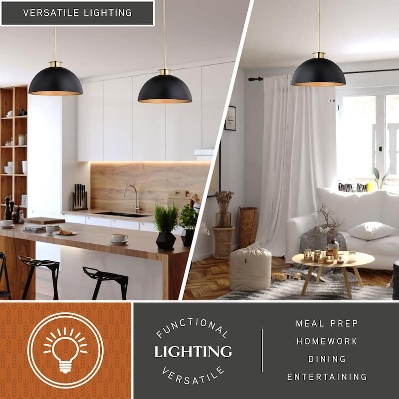 Devon 1L LED Compatible Mid-Century Modern Pendant Light