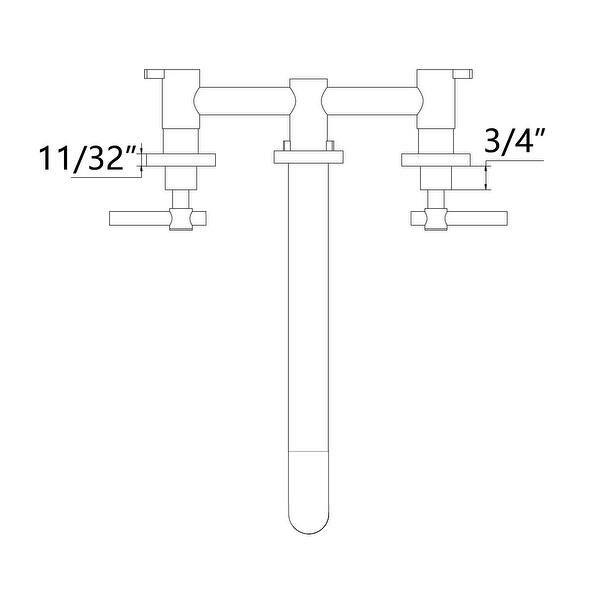 SUMERAIN High Flow Brushed Gold Wall Mounted Tub Filler Faucet with