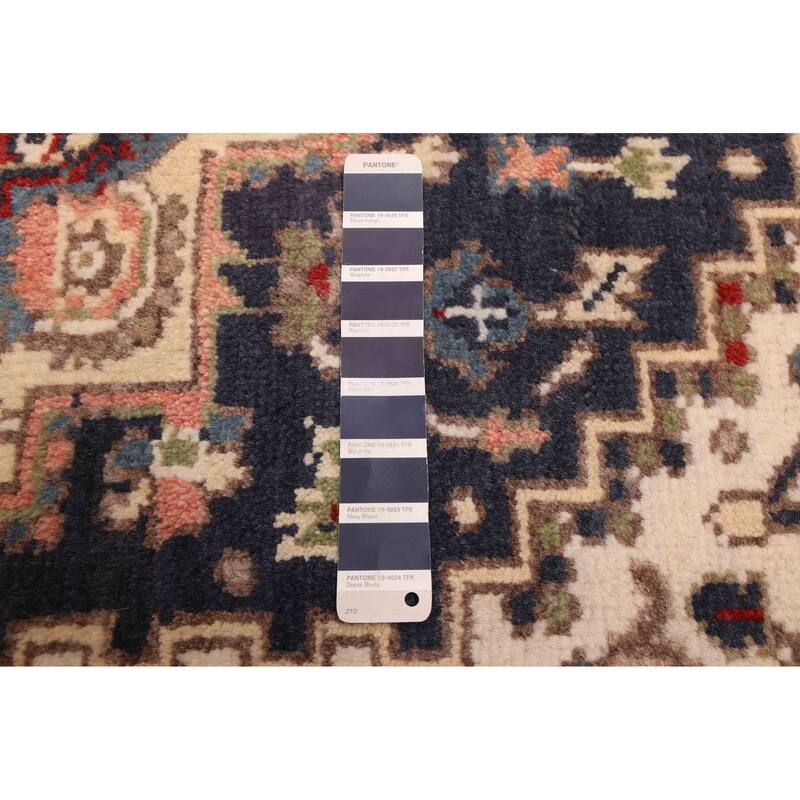 ECARPETGALLERY Hand-knotted Serapi Heritage Dark Navy Wool Rug - 4'0 x 5'10