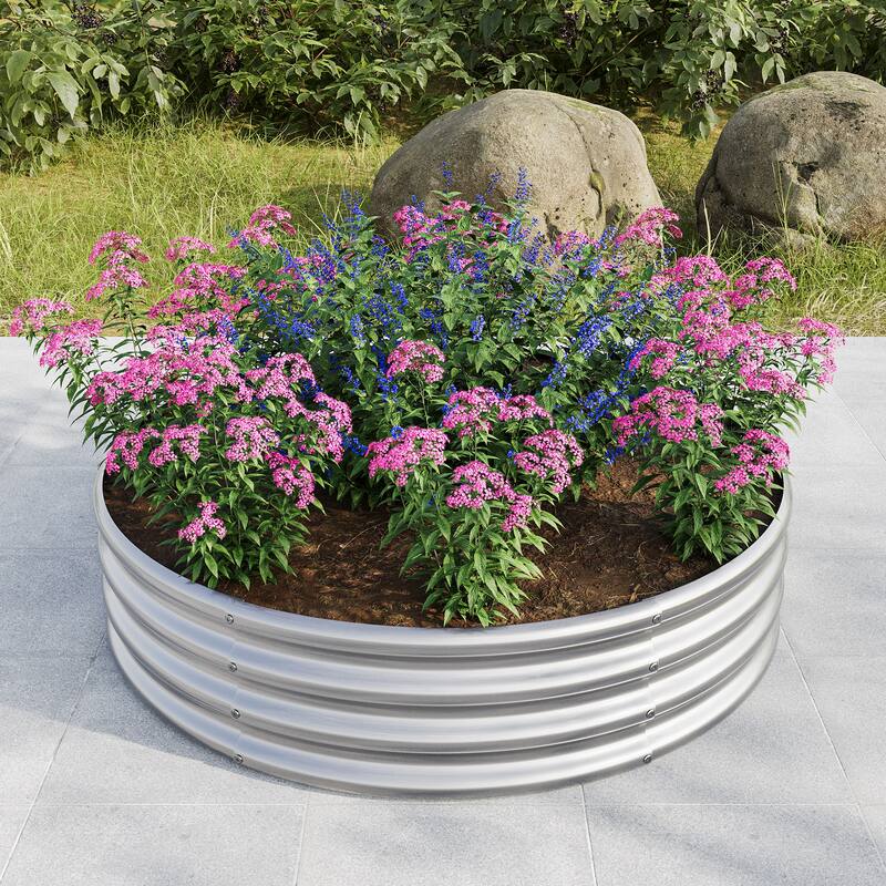 Round Raised Garedn Bed, Metal Raised Beds for Vegetables