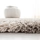preview thumbnail 3 of 3, SAFAVIEH Hudson Shag Vitchka Glam Trellis 2-inch Area Rug - Grey/Ivory - 4' x 6'