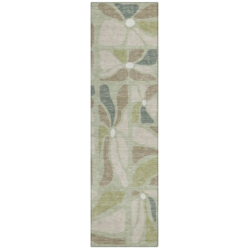 Machine Washable Indoor/ Outdoor Modern Gilcrest Chantille Rug