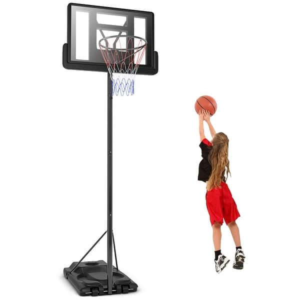 Shop Gymax Height Adjustable Portable Basketball Hoop System