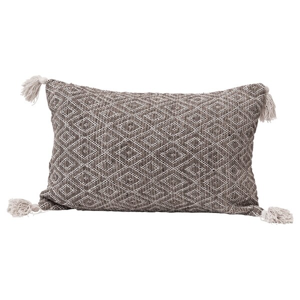 Cream and black lumbar discount pillow