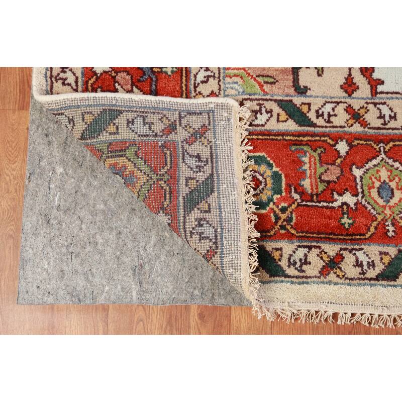 Heriz Serapi Oriental Area Rug Handmade Wool Carpet - 9'1" x 12'0"