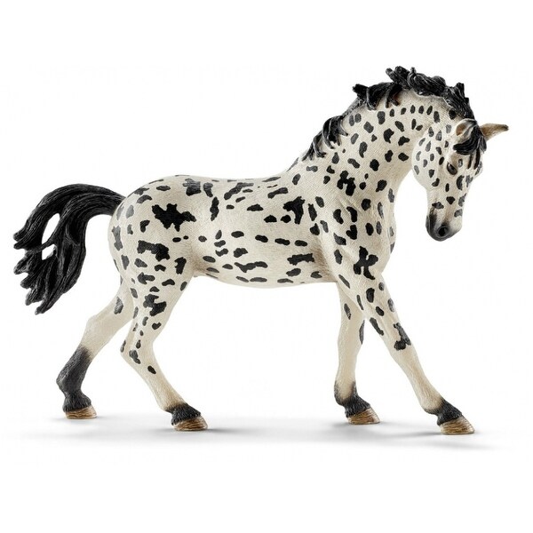 schleich black and white horse