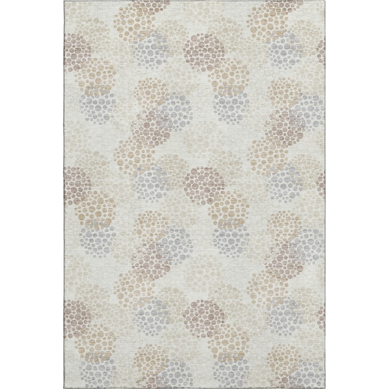 Premium Washable Super Soft Contemporary Clusters Mayfield Rug