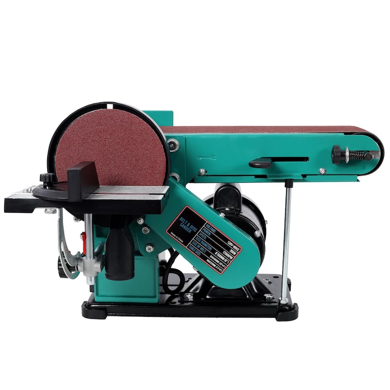 Anmytek 4" x 36" Belt Sander 6" Disc Polisher Grinder 120V UL Certified Green