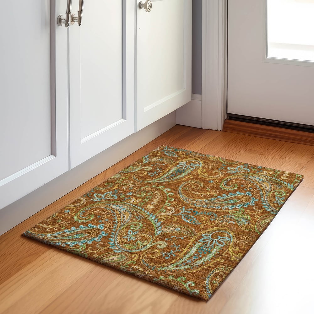 Premium Washable Super Soft Traditional Paisley Mayfield Rug