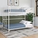 preview thumbnail 6 of 13, DHP BrEZ Build Daven Easy Assembly Kids Bunk Bed, Twin Over Full, Off White Full