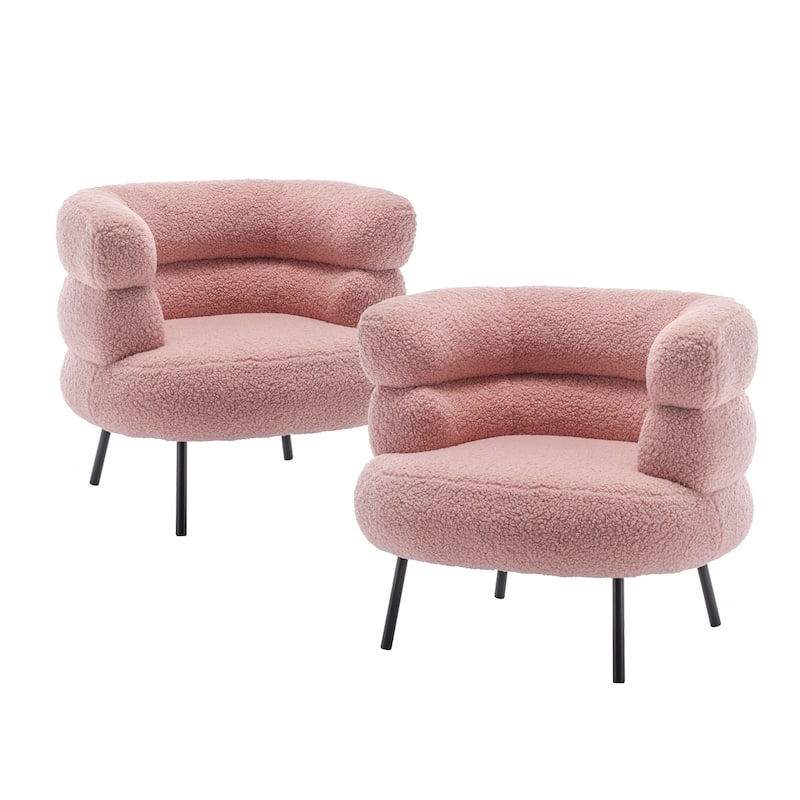 XINMICS Modern Accent Chair Upholstered Armchair for Living Room, Bedroom