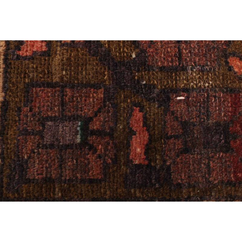 ECARPETGALLERY Hand-knotted Kayseri Vintage Dark Brown Wool Rug - 3'1 x 5'0