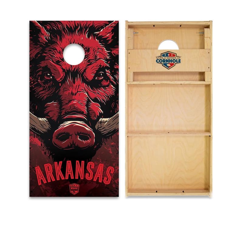 Arkansas Razorbacks Regulation 2x4 Cornhole Board Set - All-Weather - NO Accessories