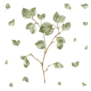 RoomMates Green & Brown & Yellow Leaf Twig Giant Wall Decals