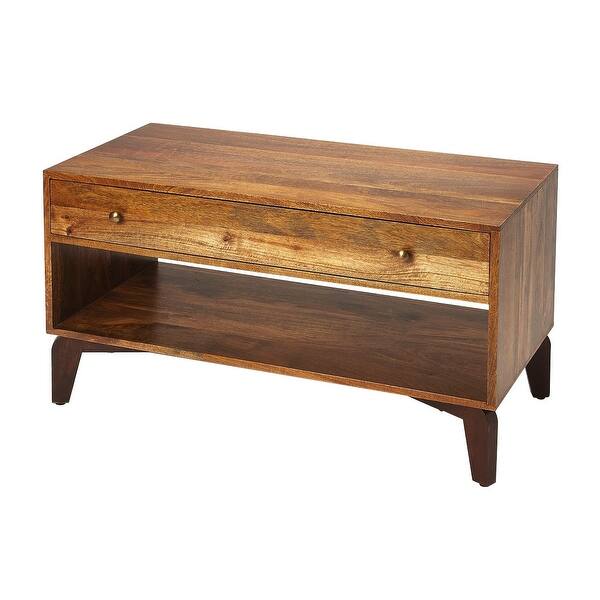 Shop Offex Modern Rectangular Wooden Entry Bench Light Brown