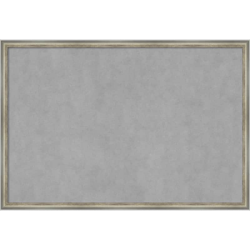 Amanti Art Salon Scoop Silver Framed Magnetic Board