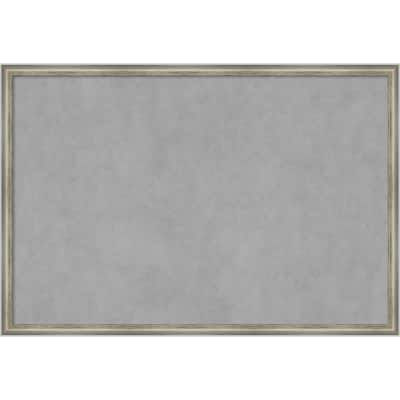 Amanti Art Salon Scoop Silver Framed Magnetic Board