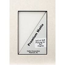 Shop Callen Photo Mat Single Hand Cut With Bevel Edge 5 By 7 Inch Ivory Black Core Overstock 16920841