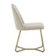 preview thumbnail 11 of 26, Cheyenne Gold Metal Dining Chair (Set of 2) by iNSPIRE Q Modern