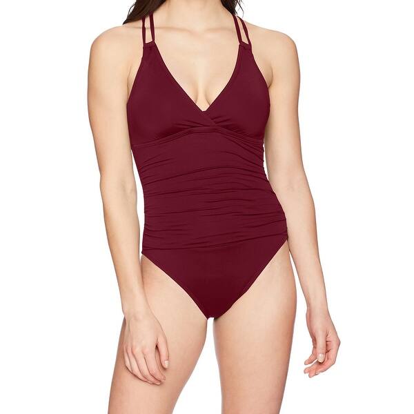 Shop La Blanca Women S Swimwear Burgundy Red Size 12 One Piece