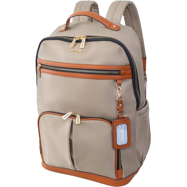 Joan & David 18" Twill Nylon Backpack With Laptop Sleeve - Bed Bath &  Beyond - 41319317