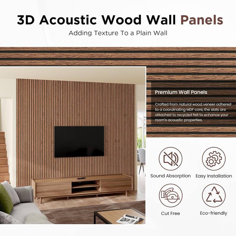 Soundproof Wood Slat Panels Acoustic Wall and Ceiling Panels