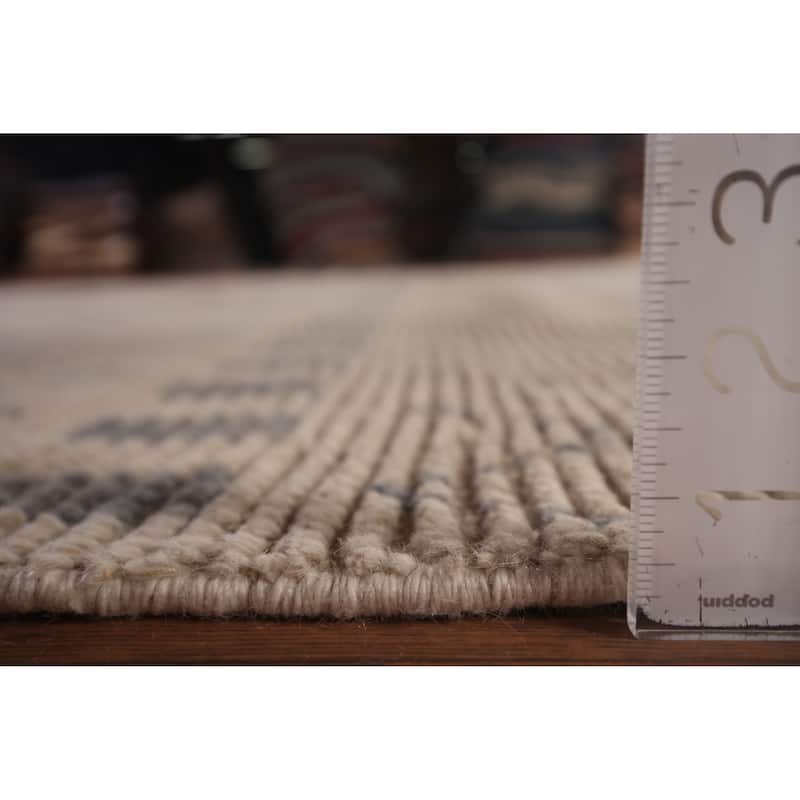 Trellis Moroccan Area Rug Handmade Wool Carpet - 8'11"x 12'6"