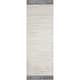 Alexander Home Vail Contemporary Stripe Area Rug - 2' 7" x 10' 10" - white / ocean - Runner/Rectangle