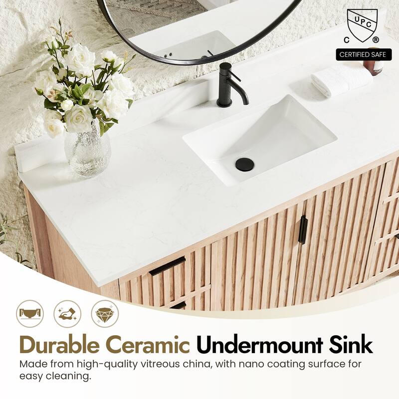 Shenzhen Bath Vanity with Composite Stone Top without Mirror