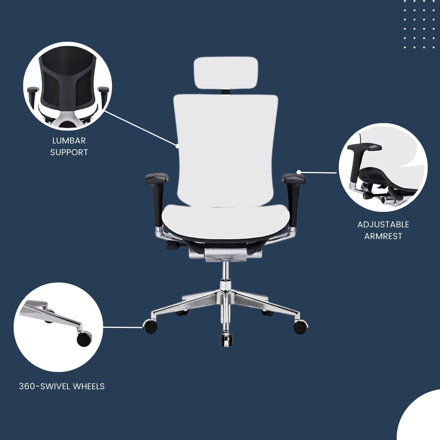 Ergonomic genuine leather chair by gm seating sale