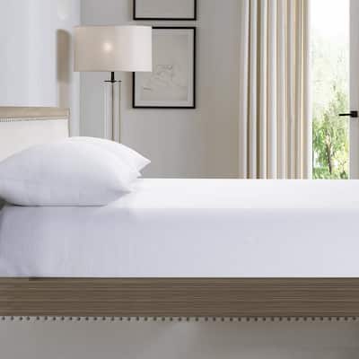 WHOLINENS Stone Washed Linen Fitted Sheet & Pillowcases, 16" Pocket