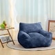 preview thumbnail 18 of 20, Oversized Comfy Bean Bag Chair with Armrests Corduroy Floor Sofa for Living Room（4 Colors） Blue