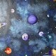 preview thumbnail 2 of 3, Solar Navy Multi Vinyl Wallpaper - 20.8 in. W x 33ft L - Double Roll