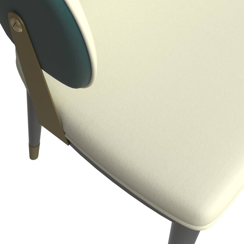 Zayle 7-Piece Dining Set 55-Inch Sintered Stone Tabletop Dining Table and 6 Arm Chairs