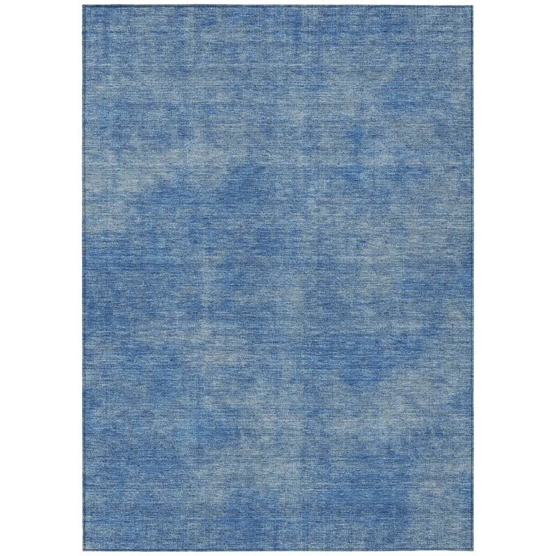 HomeRoots Solid Color Transitional Rectangle Outdoor Rug