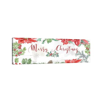 iCanvas "Farmhouse Holidays Merry Christmas" by Beth Grove Canvas Print