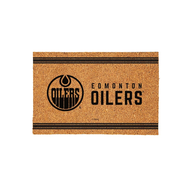Edmonton Oilers Monochrome Indoor/Outdoor Coir Door Mat