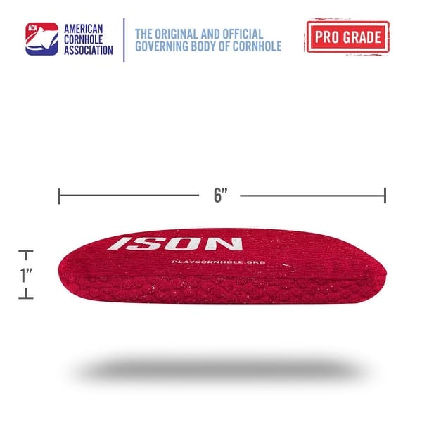 Madison Red Dual Sided Cornhole Bags