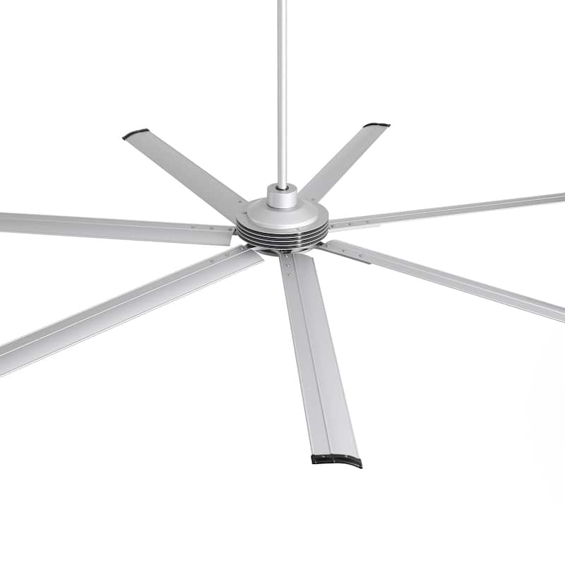100" Indsutrial Black/ Silver Extra Larger Commercial Ceiling Fan with Remote - 100" Huge Fan