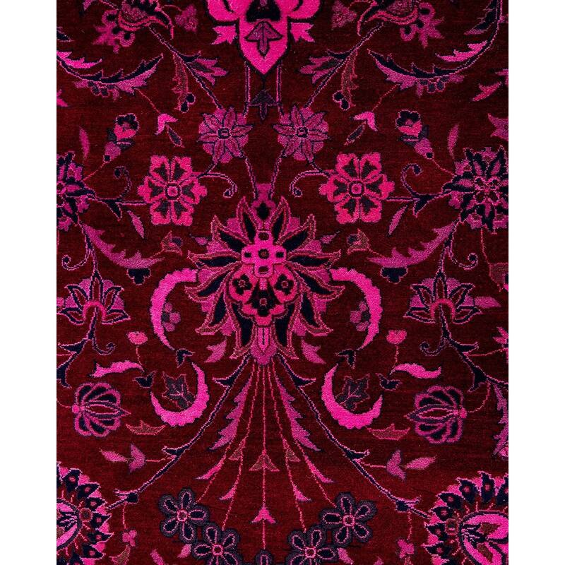Overdyed, One-of-a-Kind Hand-Knotted Area Rug - Pink - 12' 0" x 16' 10"