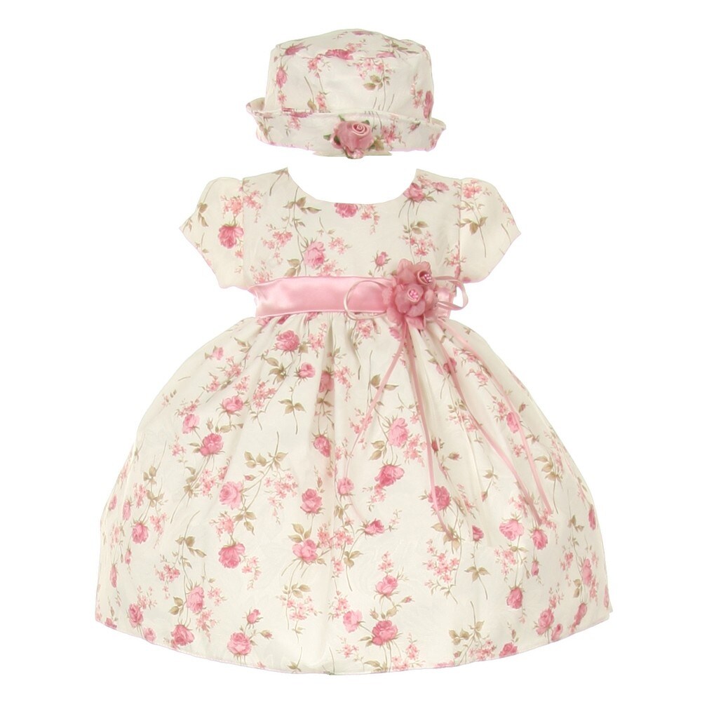 girls pink easter dress