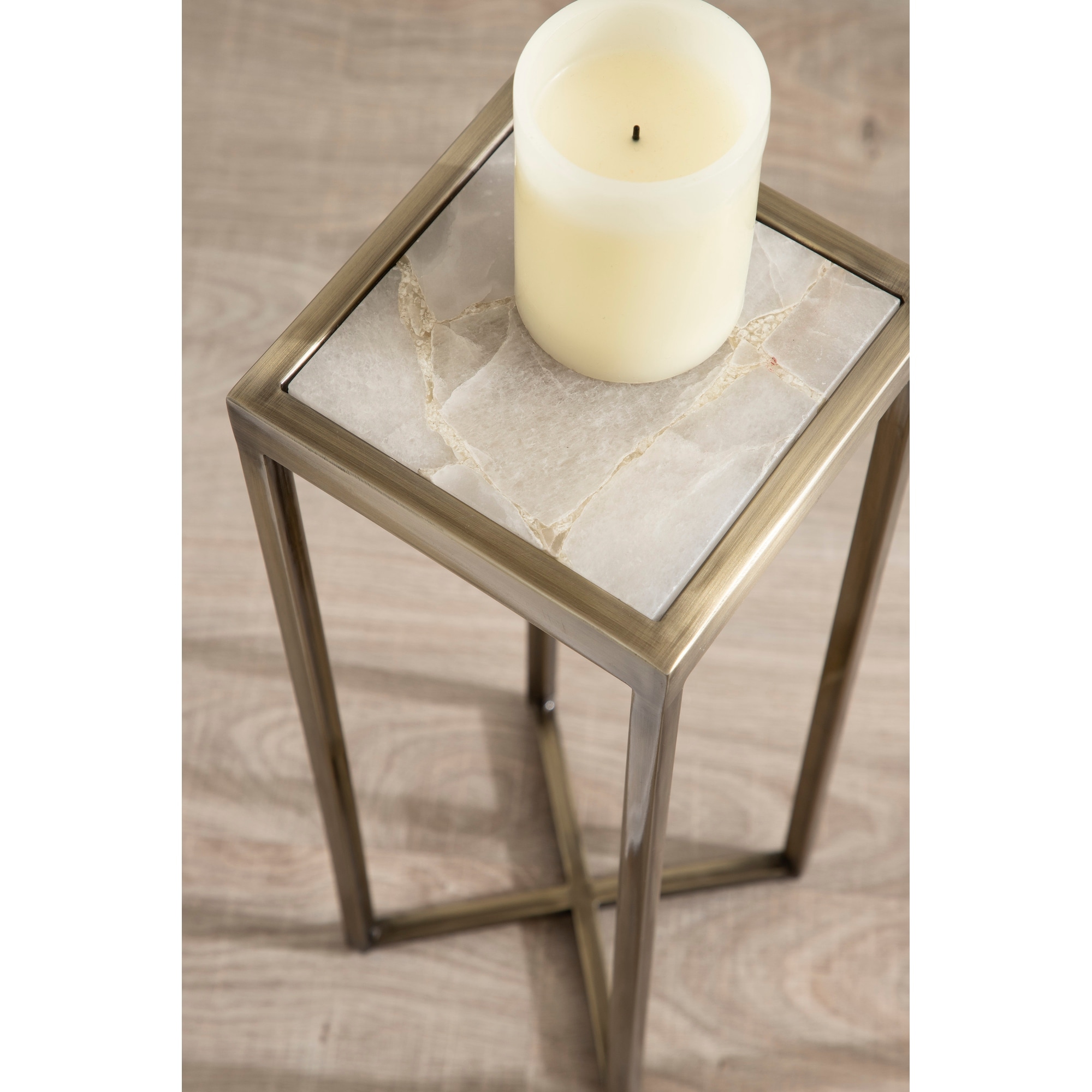 Kate and Laurel Jaspur Square Metal End Table