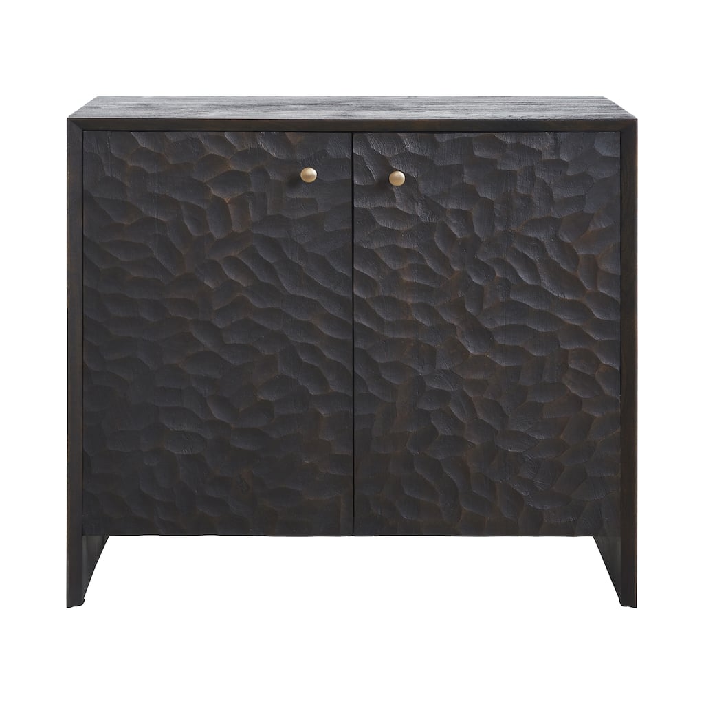 Renwil Jean Indoor Mango Wood Cabinet, Dark Brown