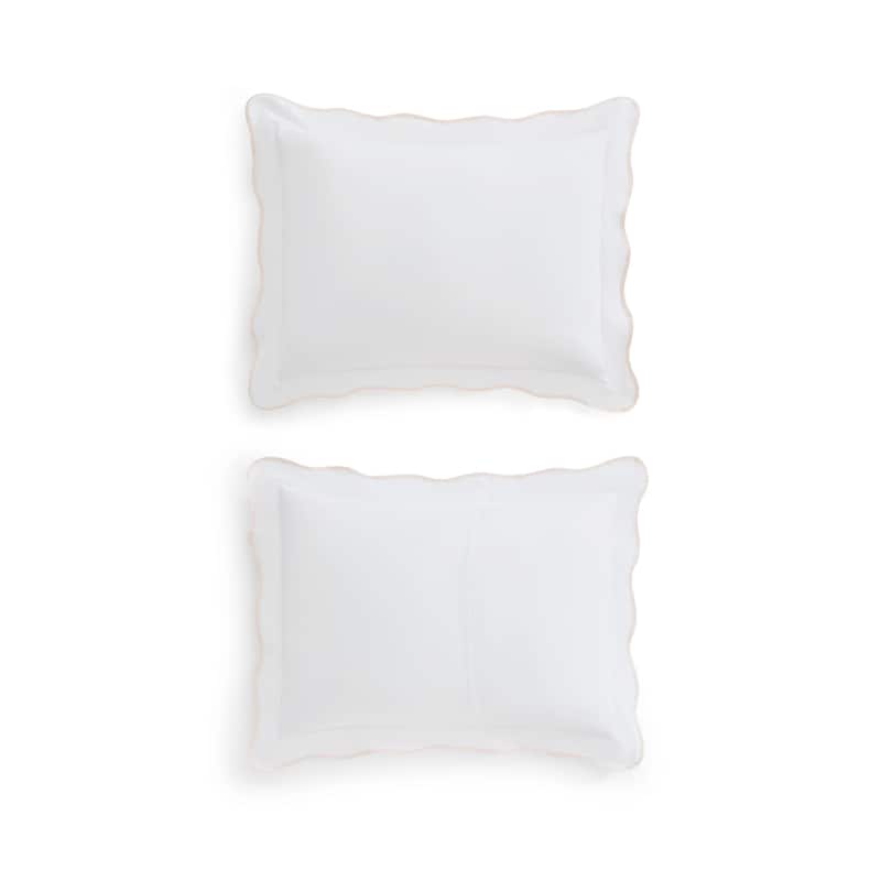 Martha Stewart Simple Scallop Cotton Comforter Set