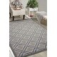 preview thumbnail 5 of 14, Nourison Graphic Illusions Contemporary Geometric Diamond Area Rug 2'3" x 3'9" - Grey