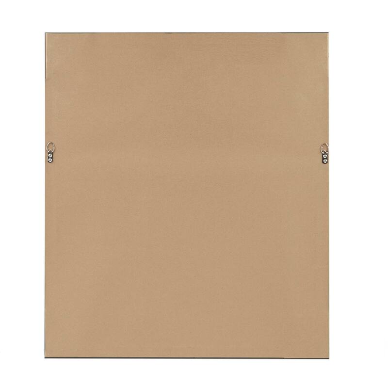 Roomfitters 32" Modern Abstract Framed Glass Wall Art, Neutral Gray and Blush Gallery Matted Print for Living Room Decor