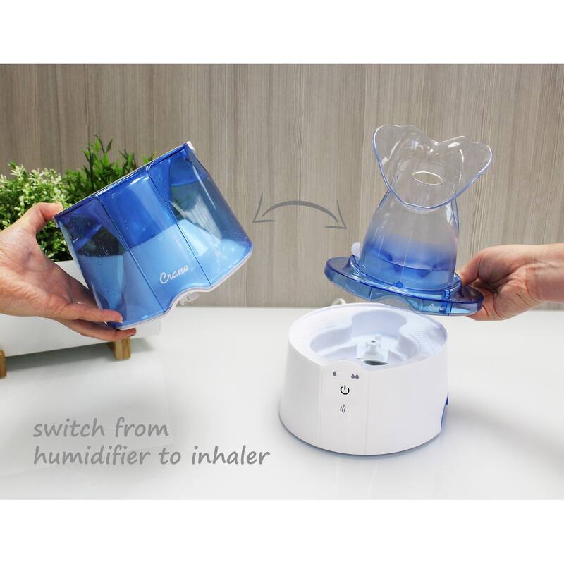 Crane 0.5 Gal. 2-in-1 Warm Mist Humidifier & Personal Steam Inhaler - 0.5 Gallon