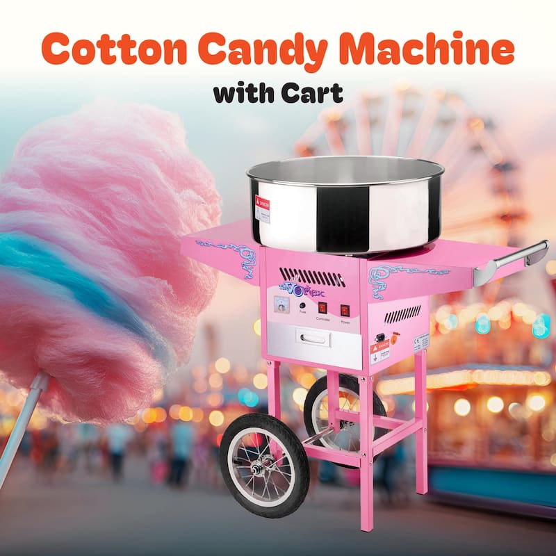 Great Northern Popcorn Commercial Cotton Candy Machine Floss Maker With Cart
