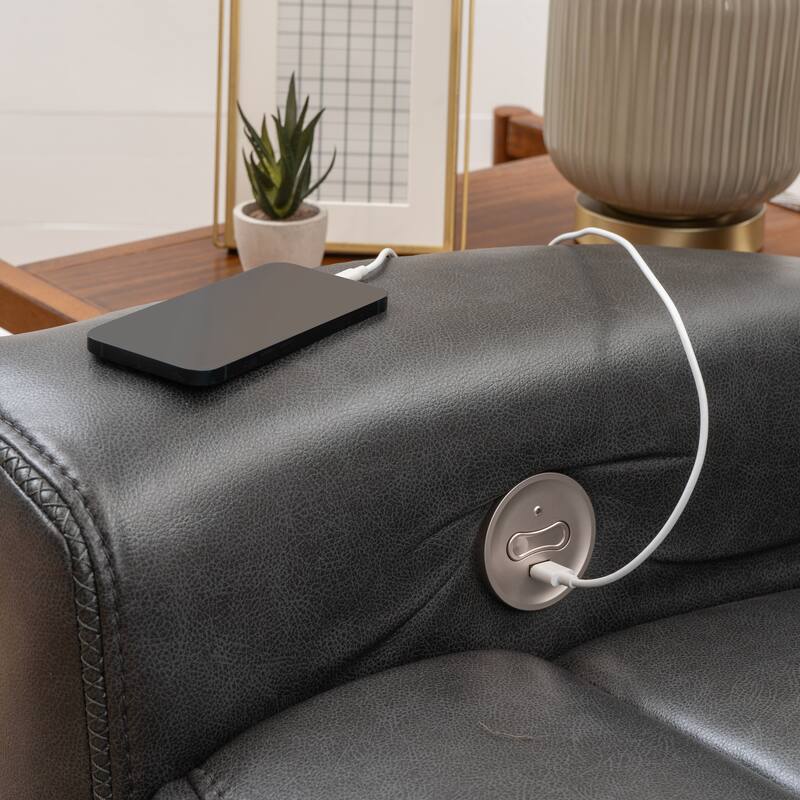 Izaiah Power Reclining Chair Grey